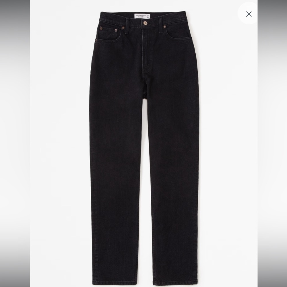 A&F Curve Love Ultra High Rise 90s Straight Jean